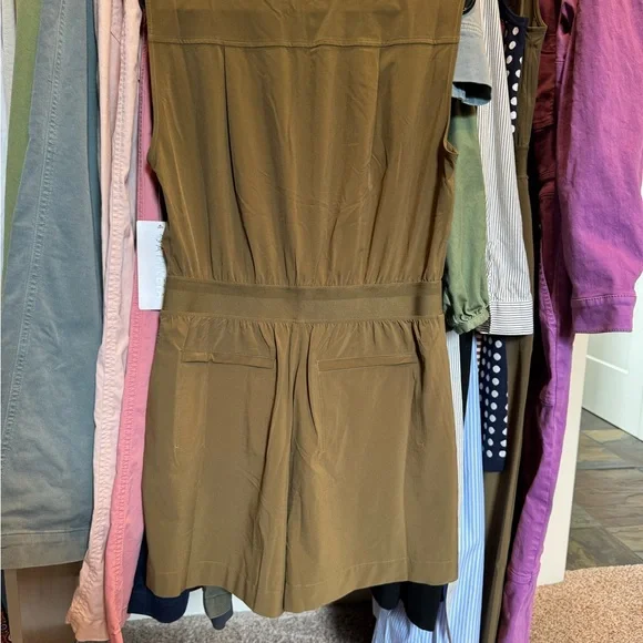 Athleta Olive Green Jumpsuit - Picture 2 of 4